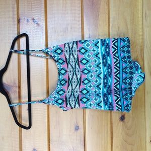 Ambiance Apparel bohemian print Tank Top
